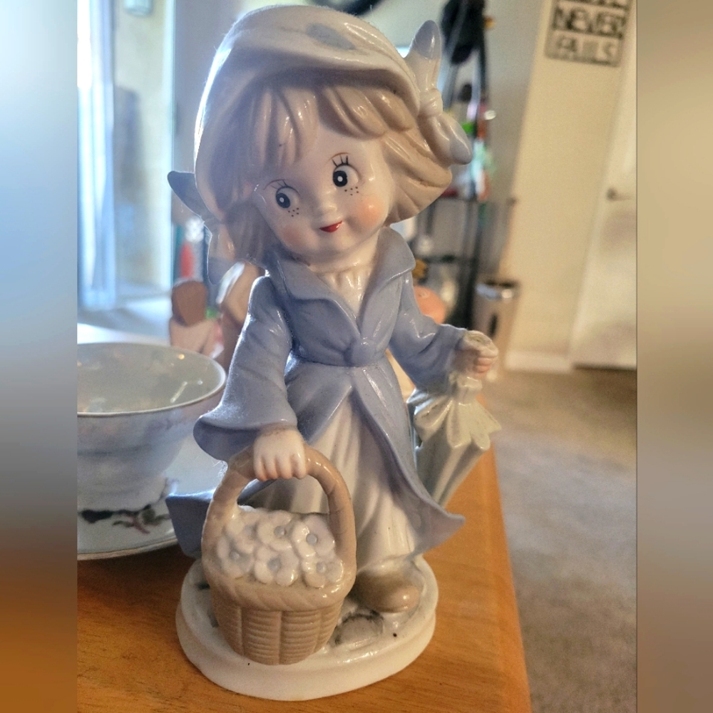 KPM vintage flower girl figurine
